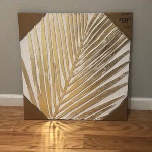 Pier 1 Gold Palm Leaves Wall Art